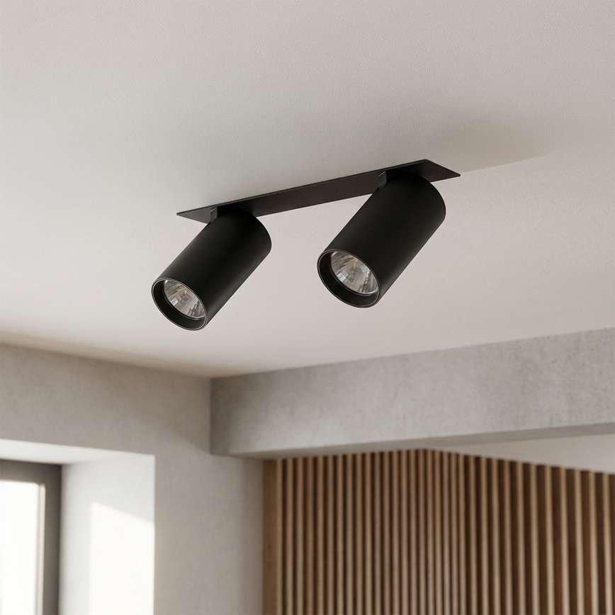 Brilagi - Вградено осветително тяло SELE 2xGU10/30W/230V черно
