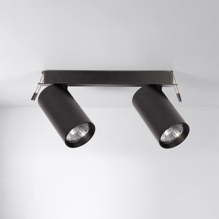 Brilagi - Вградено осветително тяло SELE 2xGU10/30W/230V черно
