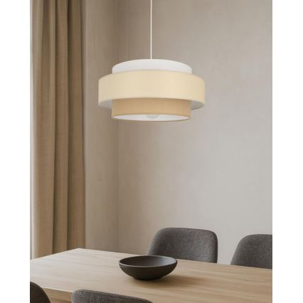 Brilagi - Висящ полилей на кабел RESNA 1xE27/60W/230V Ø 40 см, кремав/бежов