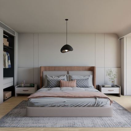 Brilagi - Висящ полилей на кабел WABI SABI 1xE27/40W/230V Ø 33 см, черен