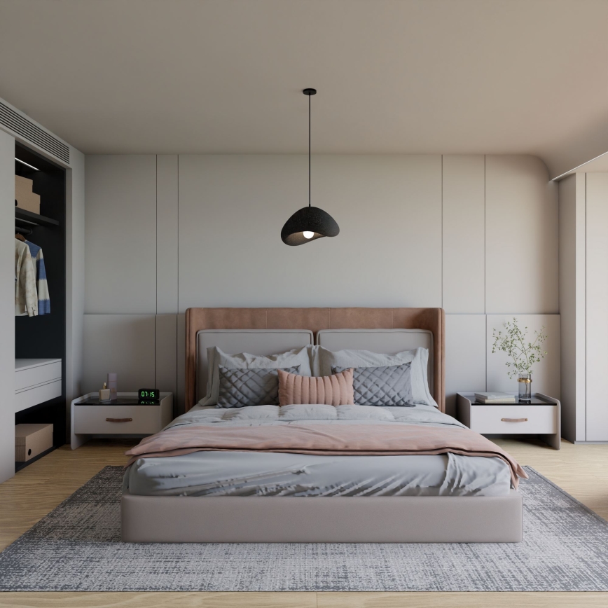 Brilagi - Висящ полилей на кабел WABI SABI 1xE27/40W/230V Ø 33 см, черен