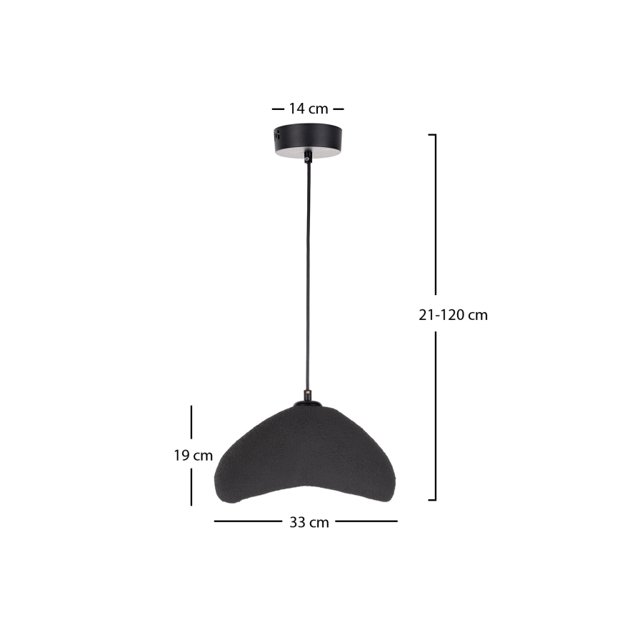 Brilagi - Висящ полилей на кабел WABI SABI 1xE27/40W/230V Ø 33 см, черен