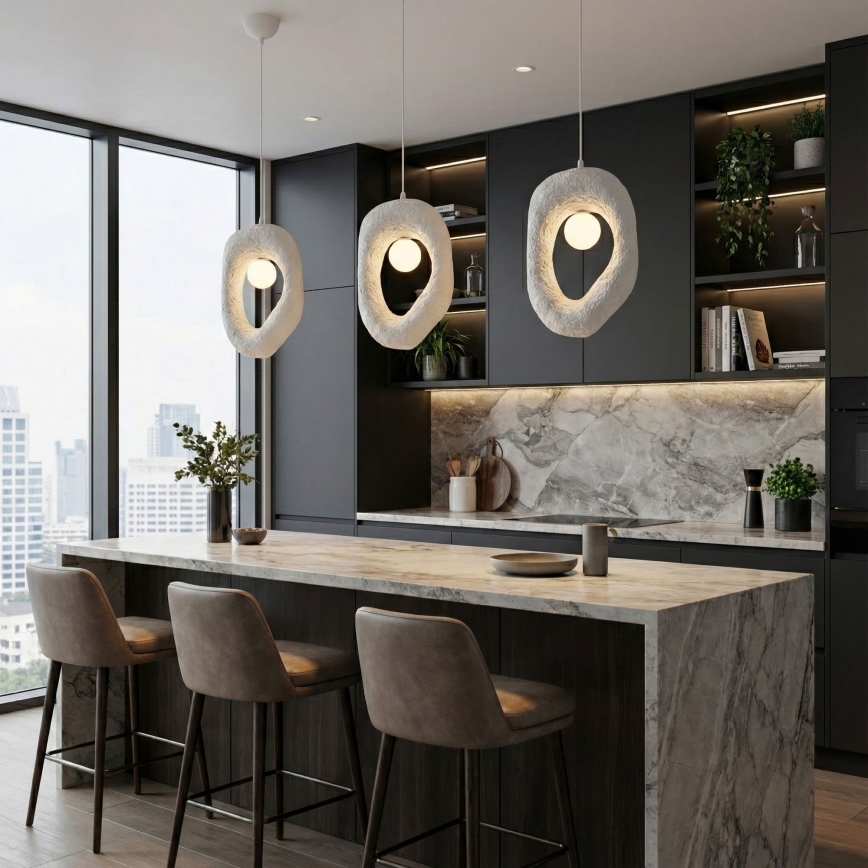 Brilagi - Висящ полилей WABI SABI на кабел 1xG9/8W/230V бял