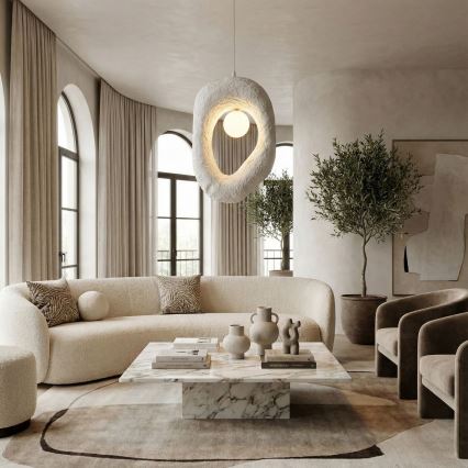 Brilagi - Висящ полилей WABI SABI на кабел 1xG9/8W/230V бял