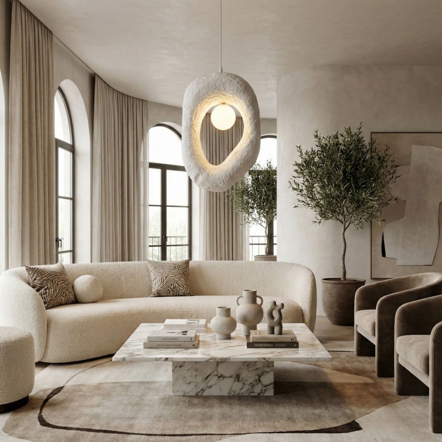 Brilagi - Висящ полилей WABI SABI на кабел 1xG9/8W/230V бял