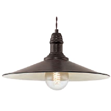 Brilagi - Висяща лампа на кабел FORGE 1xE27/60W/230V Ø 36 см, кафява