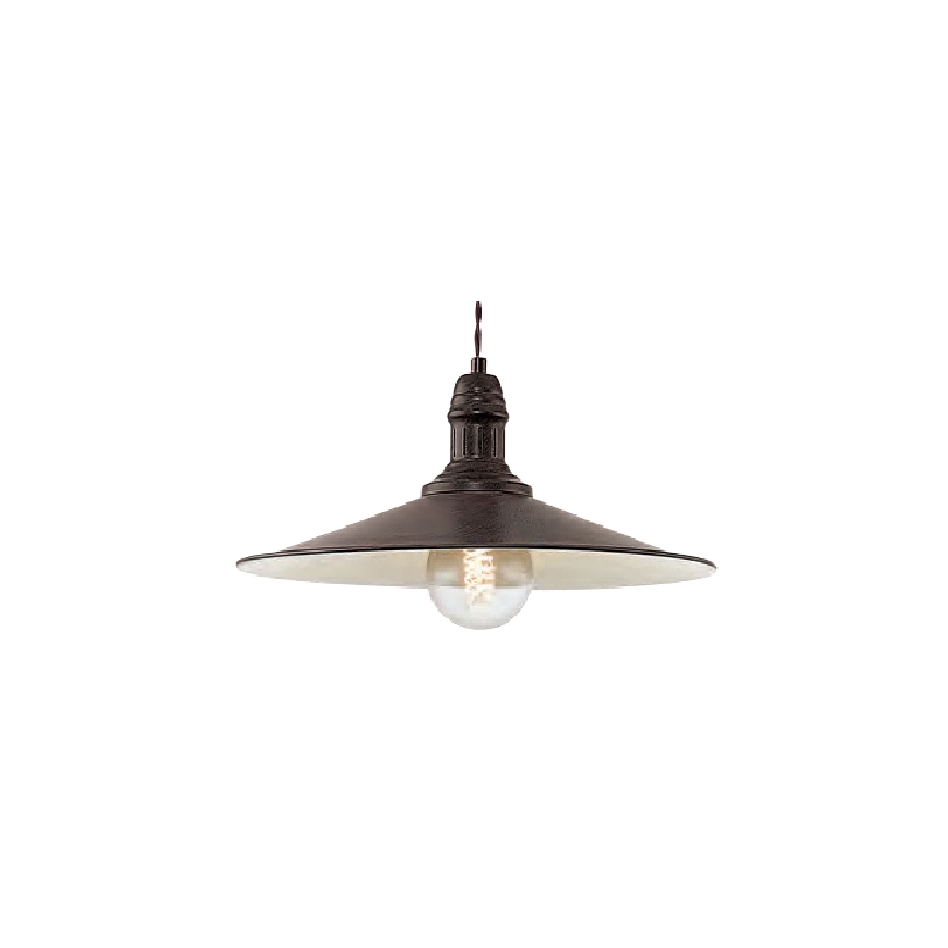Brilagi - Висяща лампа на кабел FORGE 1xE27/60W/230V Ø 36 см, кафява