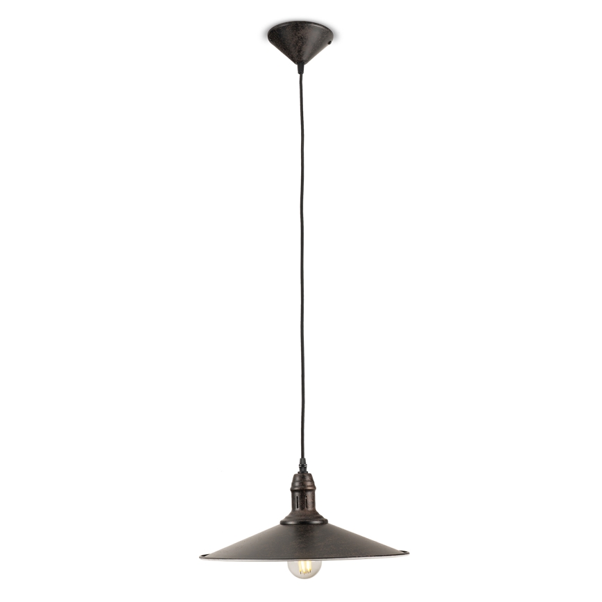 BRILAGI - Висяща лампа на кабел FORGE 1xE27/60W/230V Ø 36 см, кафява