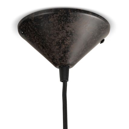 BRILAGI - Висяща лампа на кабел FORGE 1xE27/60W/230V Ø 36 см, кафява