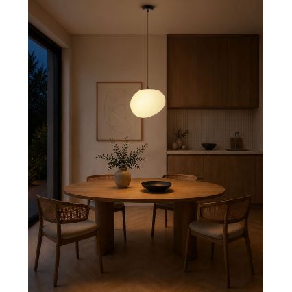 BRILAGI - Висяща лампа на кабел PEBBLES 1xE27/40W/230V Ø 30 см черна