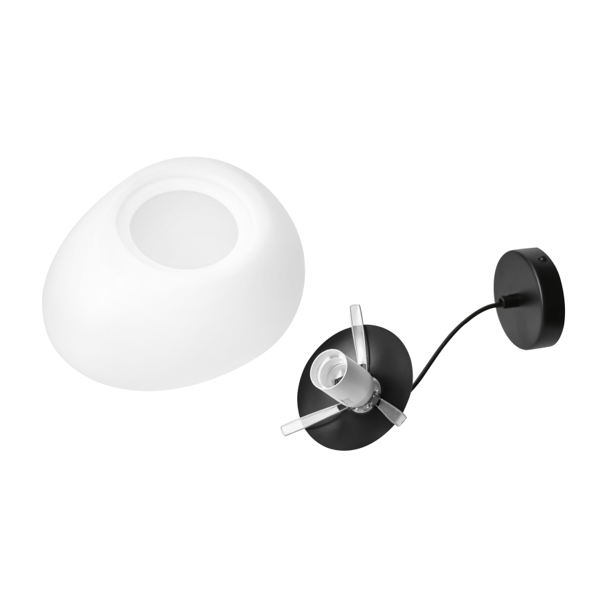 BRILAGI - Висяща лампа на кабел PEBBLES 1xE27/40W/230V Ø 30 см черна