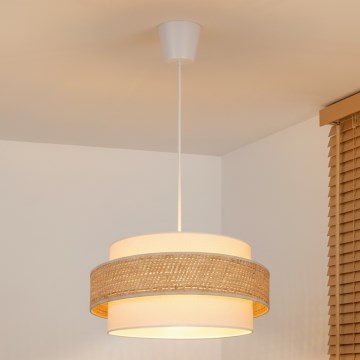 Brilagi - Висяща лампа на кабел SPACE 1xE27/60W/230V диаметър 40 см бежова/кремава