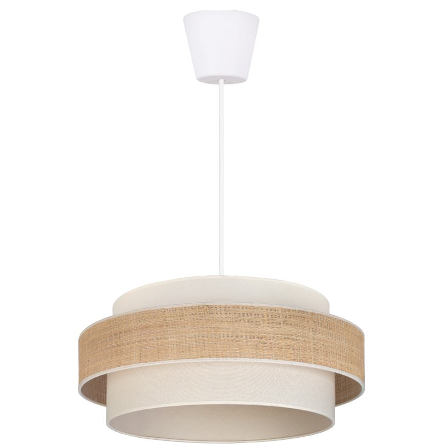 Brilagi - Висяща лампа на кабел SPACE 1xE27/60W/230V диаметър 40 см бежова/кремава