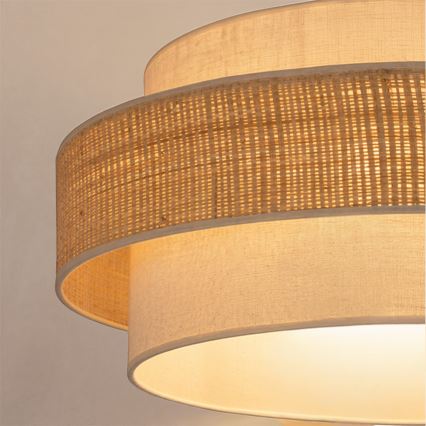 Brilagi - Висяща лампа на кабел SPACE 1xE27/60W/230V диаметър 40 см бежова/кремава