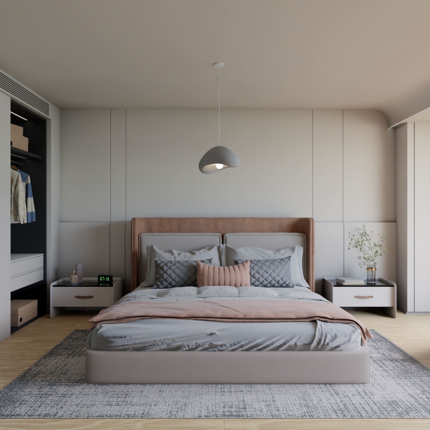 Brilagi - Висяща лампа на кабел WABI SABI 1xE27/40W/230V сива