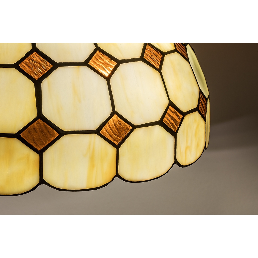 Brilagi - витражен полилей Tiffany на верига DORAN 2xE27/60W/230V