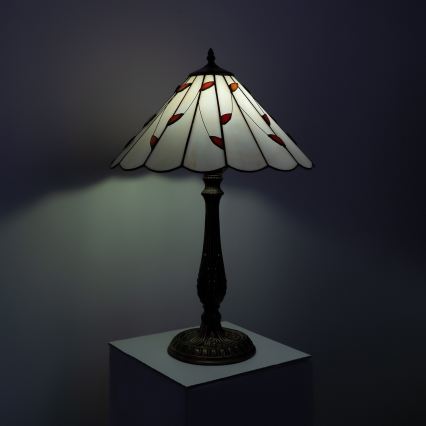 Brilagi - Витражна настолна лампа в стил Tiffany FOLIA 2xE27/60W/230V