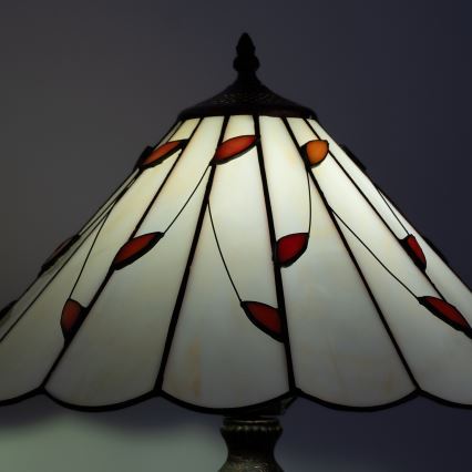 Brilagi - Витражна настолна лампа в стил Tiffany FOLIA 2xE27/60W/230V