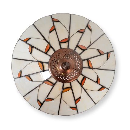 Brilagi - Витражна настолна лампа в стил Tiffany FOLIA 2xE27/60W/230V