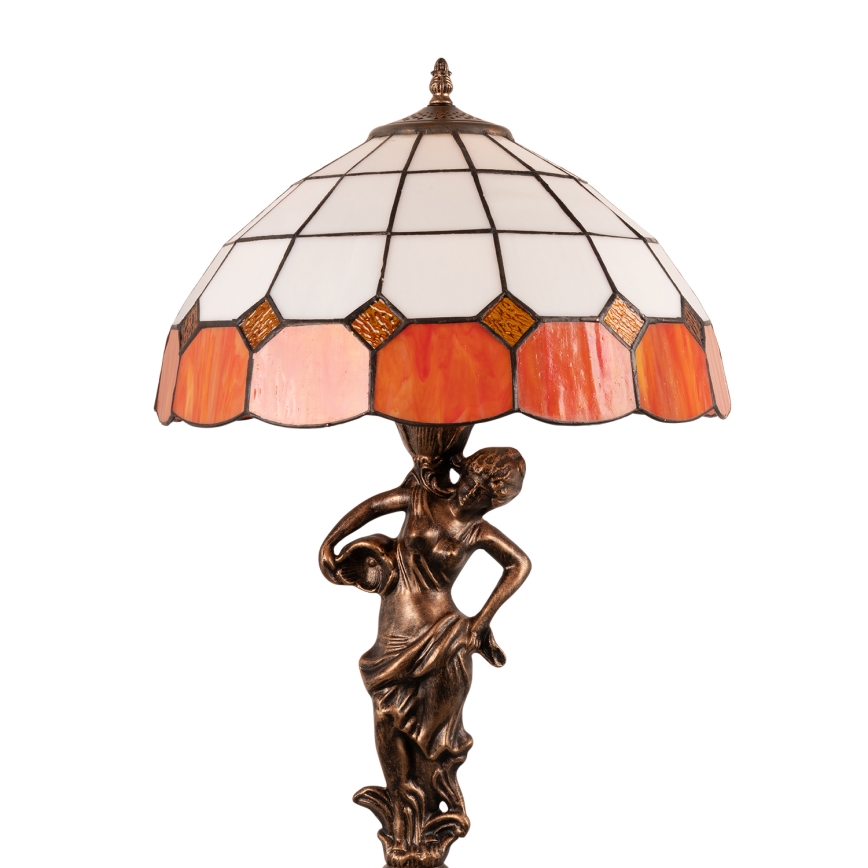Brilagi - Витражна настолна лампа в стил Tiffany SIENNA 1xE27/60W/230V