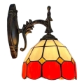 Brilagi - Витражна стенна лампа Tiffany SIENNA 1xE14/40W/230V