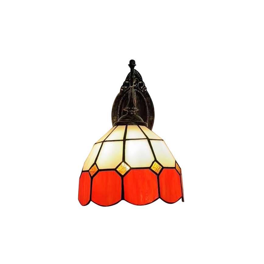 Brilagi - Витражна стенна лампа Tiffany SIENNA 1xE14/40W/230V