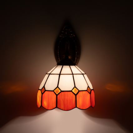 Brilagi - Витражна стенна лампа Tiffany SIENNA 1xE14/40W/230V