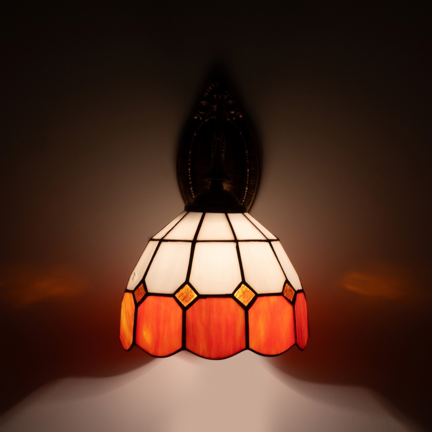 Brilagi - Витражна стенна лампа Tiffany SIENNA 1xE14/40W/230V