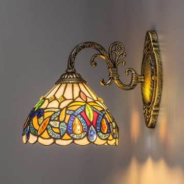 Brilagi - витражна стенна лампа в стил Тифани LUISA, 1xE27/40W/230V