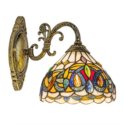 Brilagi - витражна стенна лампа в стил Тифани LUISA, 1xE27/40W/230V