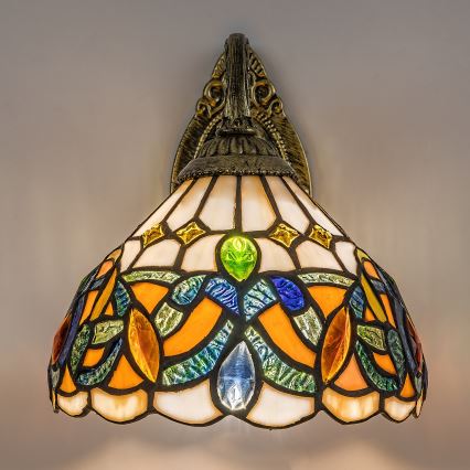 Brilagi - витражна стенна лампа в стил Тифани LUISA, 1xE27/40W/230V