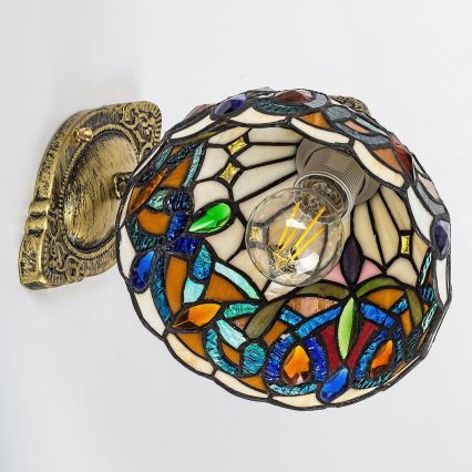 Brilagi - витражна стенна лампа в стил Тифани LUISA, 1xE27/40W/230V