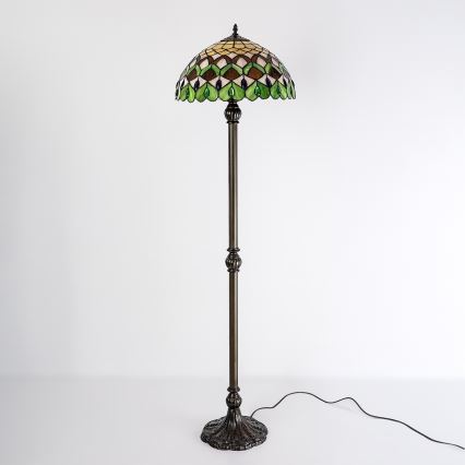 Brilagi - Витражна стояща лампа в стил Tiffany MARGARET 2xE27/60W/230V