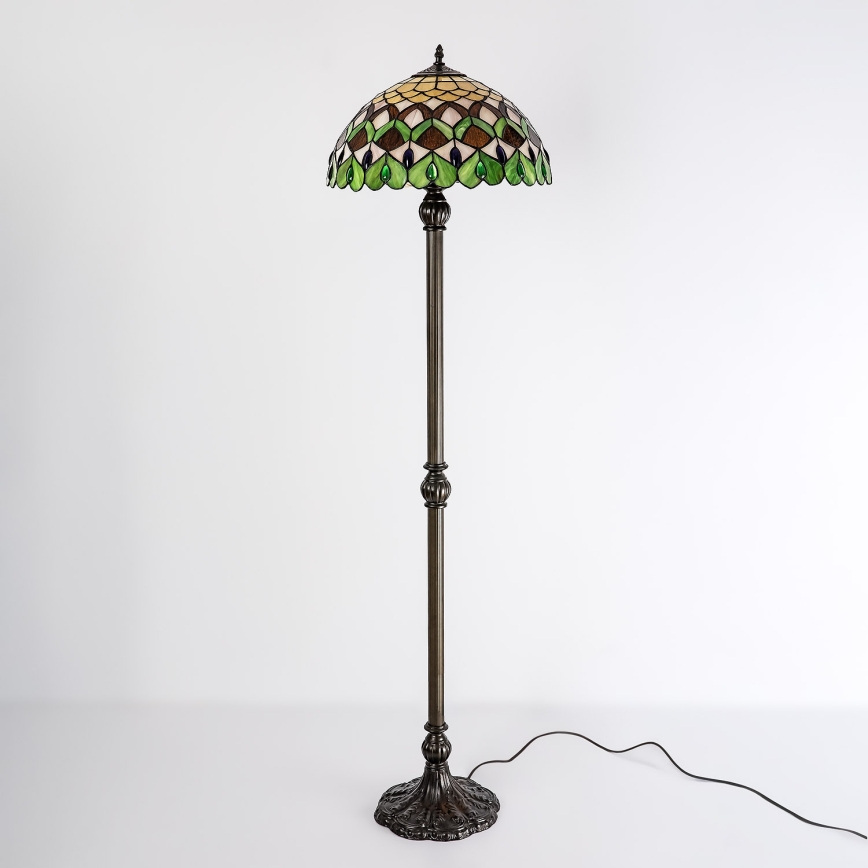 Brilagi - Витражна стояща лампа в стил Tiffany MARGARET 2xE27/60W/230V