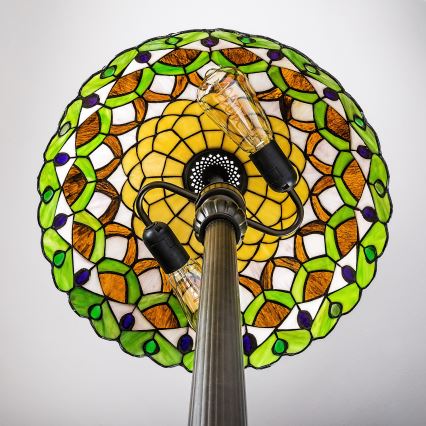 Brilagi - Витражна стояща лампа в стил Tiffany MARGARET 2xE27/60W/230V