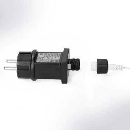Brilagi - Външен LED низ 200 LED/8 функции, 13 м, IP44, студено бяло, ледени висулки