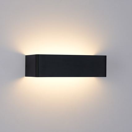 Brilagi - Външен стенен LED аплик DONNANI LED/12W/230V 30 cm черен IP44