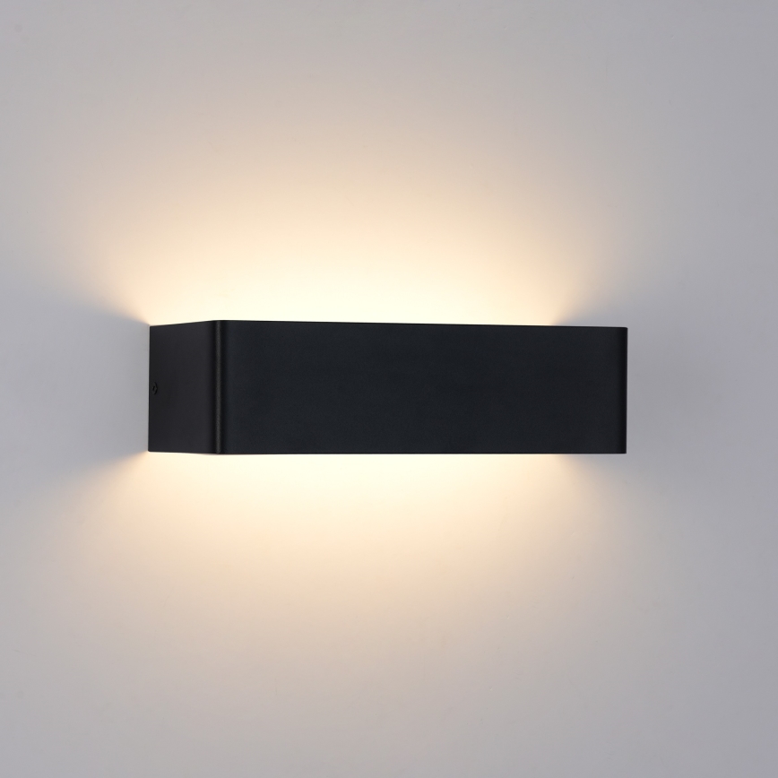Brilagi - Външен стенен LED аплик DONNANI LED/12W/230V 30 cm черен IP44