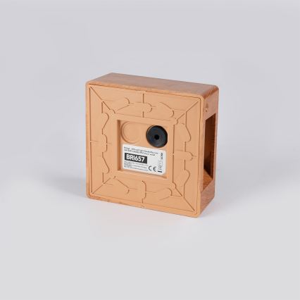 Brilagi - Външен стенен LED аплик DOUBLERAY LINE LED/6W/230V, в дървесен декор, IP54