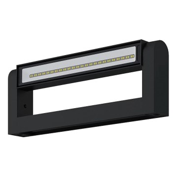 Brilagi - Външен стенен осветител SALERNO LED/12W/230V 35,5 cm черен IP65