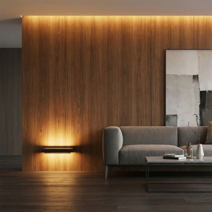 Brilagi - Външен стенен осветител SALERNO LED/12W/230V 35,5 cm черен IP65