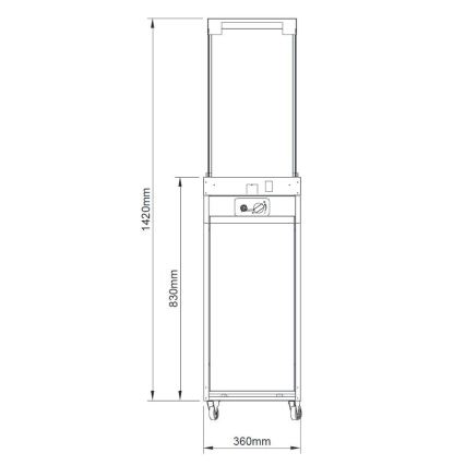 BRILAGI - Външна газова камина FLARO GAS 142x36 cm 8kW 1xAAA ръждива/кафява + защитно покривало