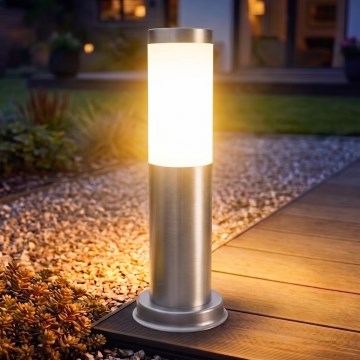 Brilagi - Външна лампа NOVA 1xE27/15W/230V 40 см IP44 матов хром