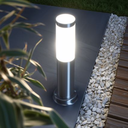 Brilagi - Външна лампа NOVA 1xE27/15W/230V 40 см IP44 матов хром