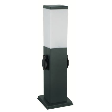 Brilagi - Външна лампа NOVA с 2 гнезда SCHUKO 1xE27/15W/230V 40 см IP44 антрацит