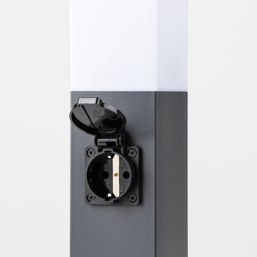 Brilagi - Външна лампа NOVA с 2 гнезда SCHUKO 1xE27/15W/230V 40 см IP44 антрацит