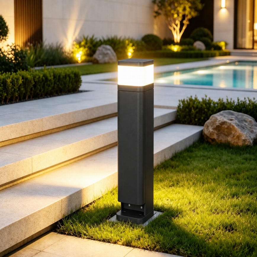 BRILAGI - Външна лампа с 2 гнезда SCHUKO PILLAR 1xG9/11W/230V IP44 черна
