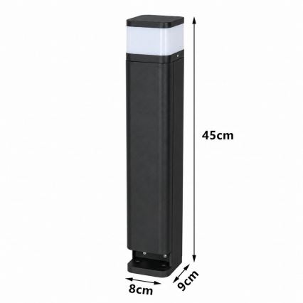BRILAGI - Външна лампа с 2 гнезда SCHUKO PILLAR 1xG9/11W/230V IP44 черна