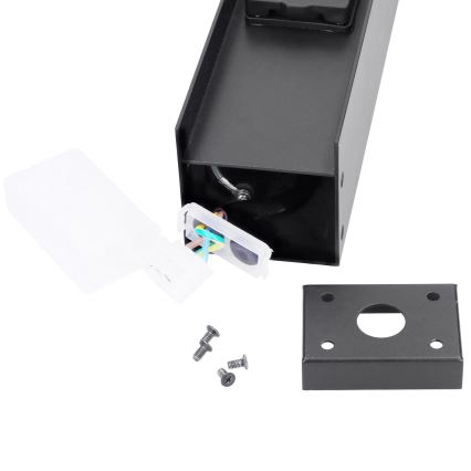 Brilagi - Външна лампа с 2 SCHUKO контакта 1xG9/11W/230V IP44 черна