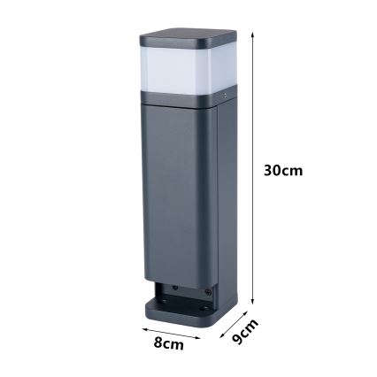 Brilagi - Външна лампа PILLAR с 2 SCHUKO контакта 1xG9/11W/230V IP44 антрацит
